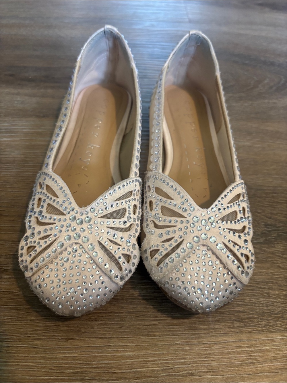 Butterfly Sparkly Dress Shoes Girls Size 13